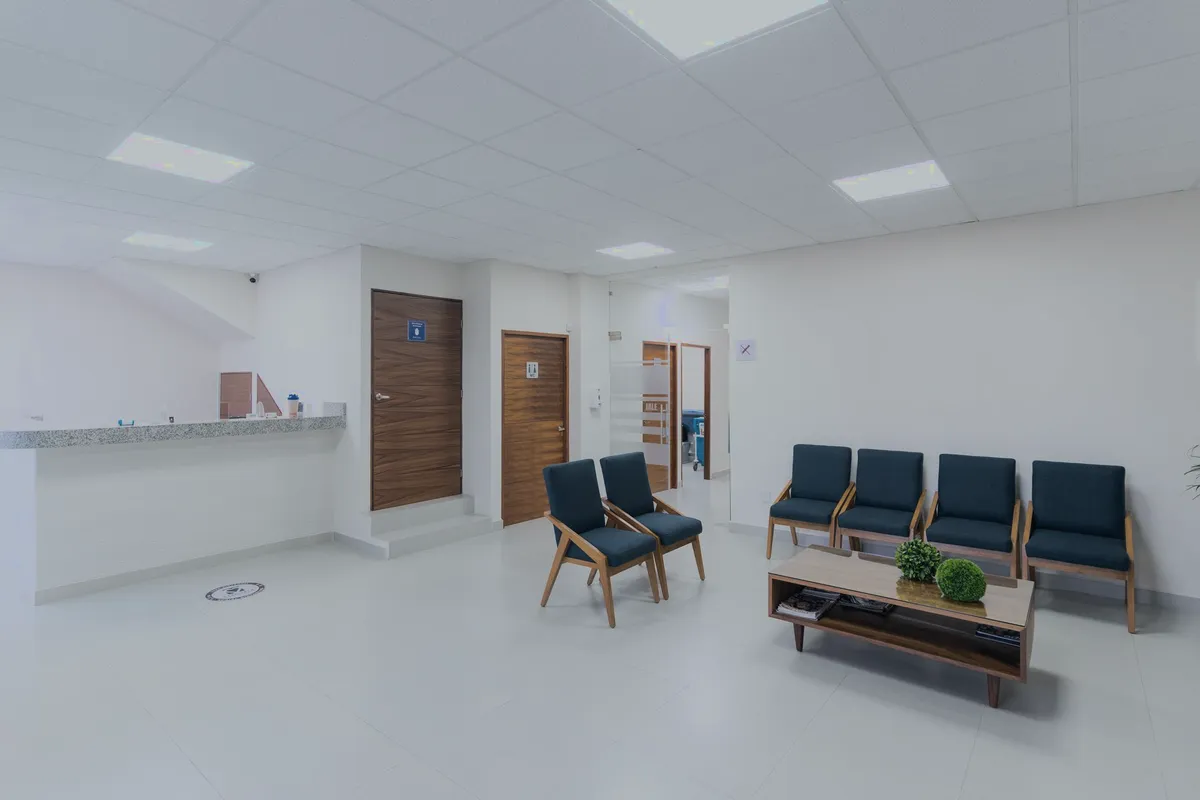 Waiting room of a practice